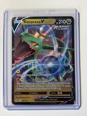 Rayquaza v 100/159 Zenit der Könige Pokémon Karte Near Mint