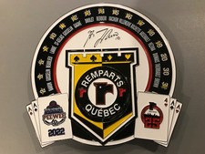 REMPARTS QUEBEC GUY LAFLEUR SIGNATURE HOCKEY PEE WEE BIG PIN