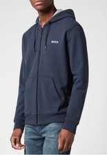 Hugo Boss Zeedo 1 Small Navy Blue Zip Up Jacket Rrp £160 #S504 40" Chest