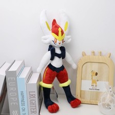 40CM Cinderace Plush Toys Stuffed Doll Kawaii Rabbit Christmas Gift for Kids
