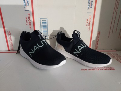 Nautica Waffle Sneakers Slip-On Athletic Shoes Navy Girls size 3 - #00r
