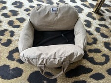 FUNNY FUZZY Dog Car Seat Bed w/Carrying Handles - small to medium dogs
