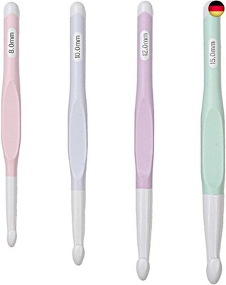Tulip Crochet Hooks, Large Set with Rubber Handle, 8.0 mm, 10.0 mm, 12.0 mm,