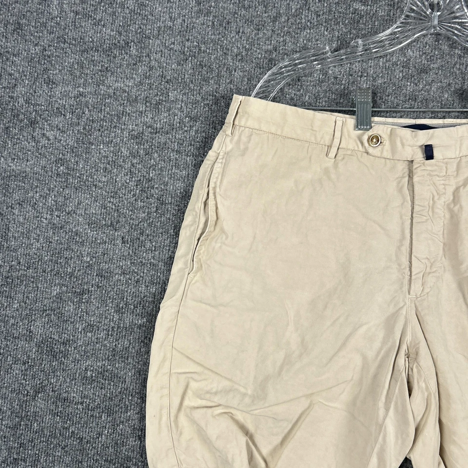 Шорты мужские Incotex 36 классический крой льняная смесь китайолино летние повседневные легкие - Изображение 3 из 4