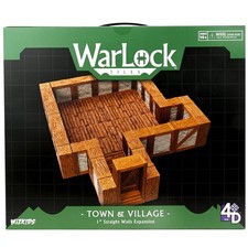 Warlock Tiles: Expansion   1 in. Town  Village Straight Walls