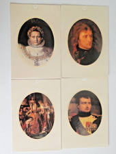 Napoléon 1er BONAPARTE - LOT 4 Reproductions  tableau carton souple 19x 13 cm