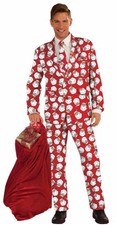 Santa Claus Adult Costume Business Suit Standard