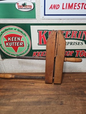 H51- Rare Antique Patented Wood Clamp Wm. H Denney Lancaster Pa 1800s