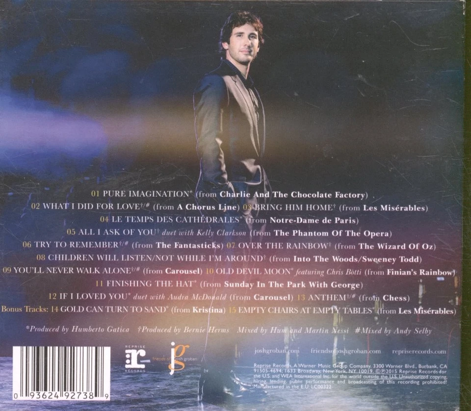 Josh Groban Stages CD Europa Reprise 2015 9362492738 - Bild 2 von 3