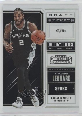 2018 Panini Contenders Draft Picks Variation Ticket 73/99 Kawhi Leonard #31 02v3