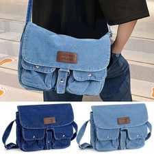 Unisex Casual Crossbody Bag adjustable Canvas Tote Shoulder Handbag Messenger