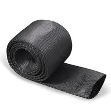 Winch Rope Protector, Universal Polyester Winch Rope Sleeve Black 5cm x 1m