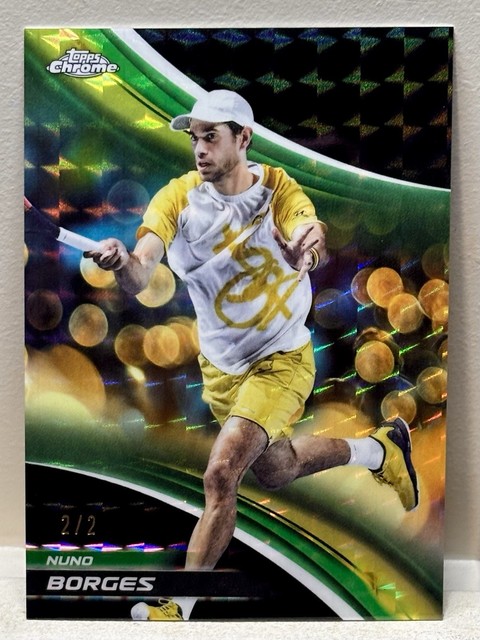 2025 Topps Chrome Tennis Nuno Borges Black Geometric Refractor 2/2 #51