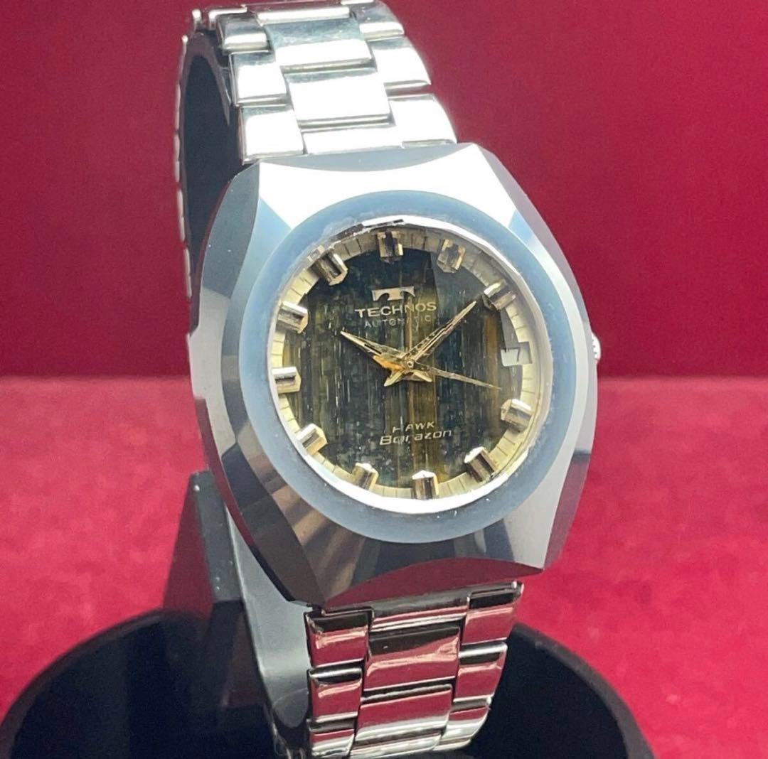 TECHNOS Borazon HAWK Automatic 36mm Tiger Eye Dia… - image 3