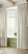 John Lewis Marlow Pair Lined Pencil Pleat Curtains Avocado Auburn Multi 228x228