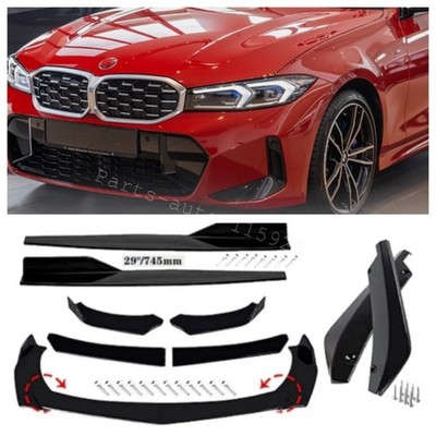 For 2019-26 G20 M340i 330i Front&Rear Bumper Lower Lip Splitter +Side Skirt US