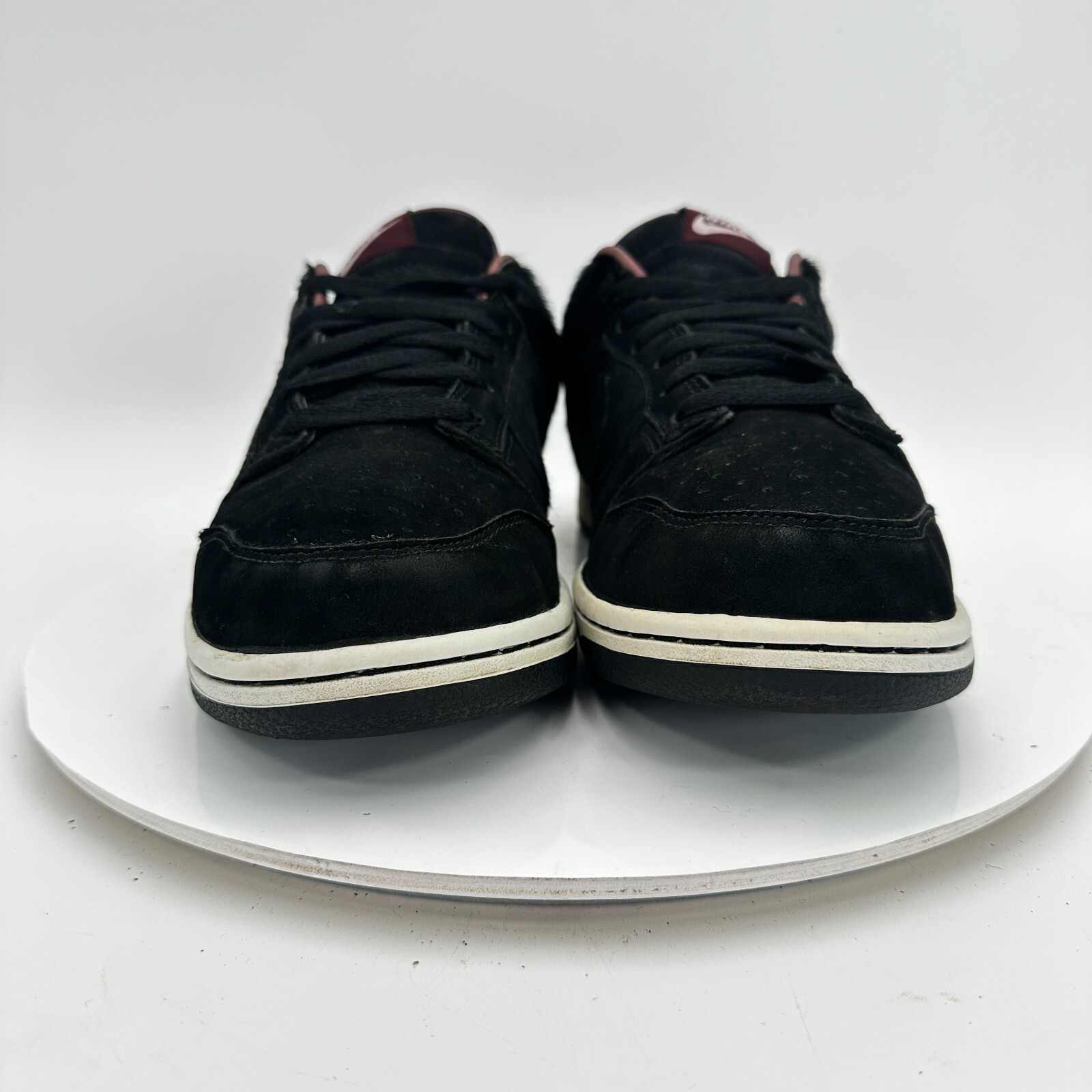 Nike Dunk Low Horse Pony Hair Pack Women Size 11.5 309324 002 Black Suede Shoes