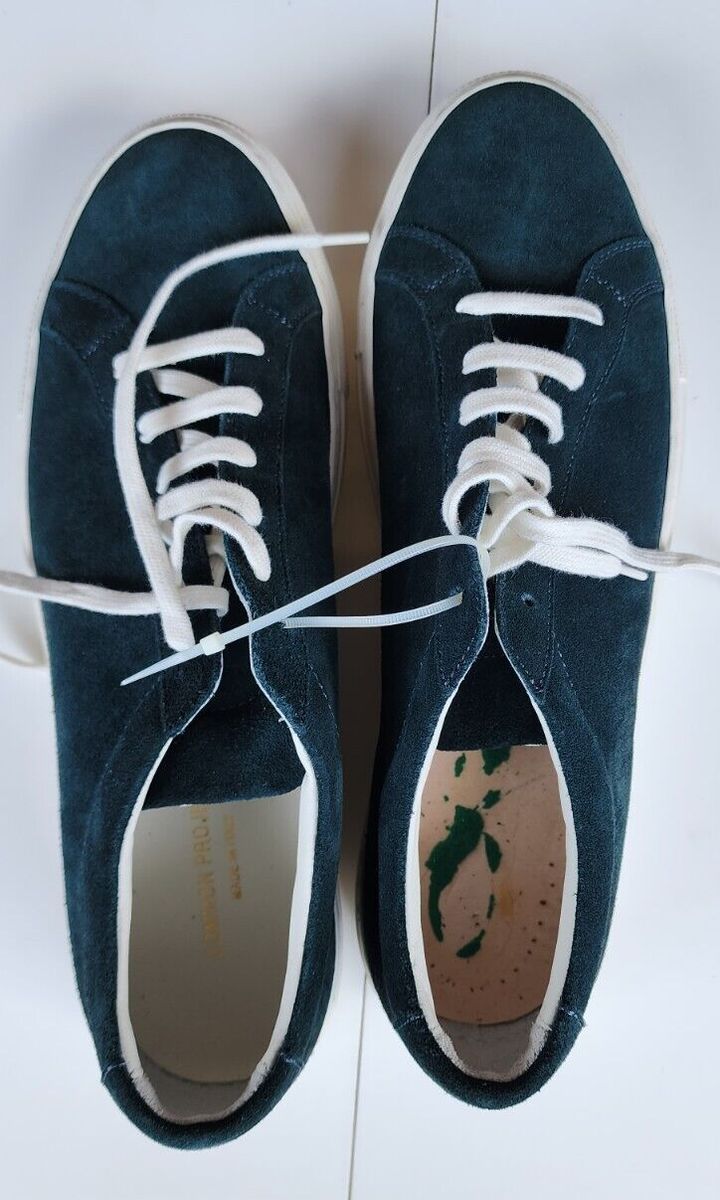 Common Projects Size 43 Green Suede Achilles Low Sneakers Common Projects Size 43 Green Suede Achilles Low Sneakers