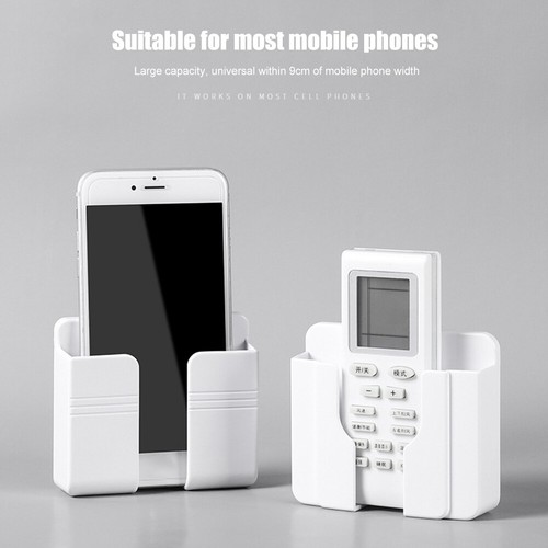 Wall Mounted Mobile Phone Charging Organizer Storage Box Holder Stand Racks - Zdjęcie 15 z 21