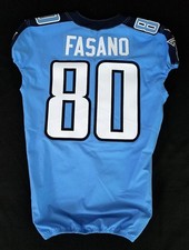 #80 Anthony Fasano of Tennessee Titans NFL Game-Issued Home Jersey - 87304