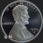 1 OZ 999 PURE FINE SILVER LINCOLN CENT SILVER ROUND IN A CAPSULE BULLION PENNY