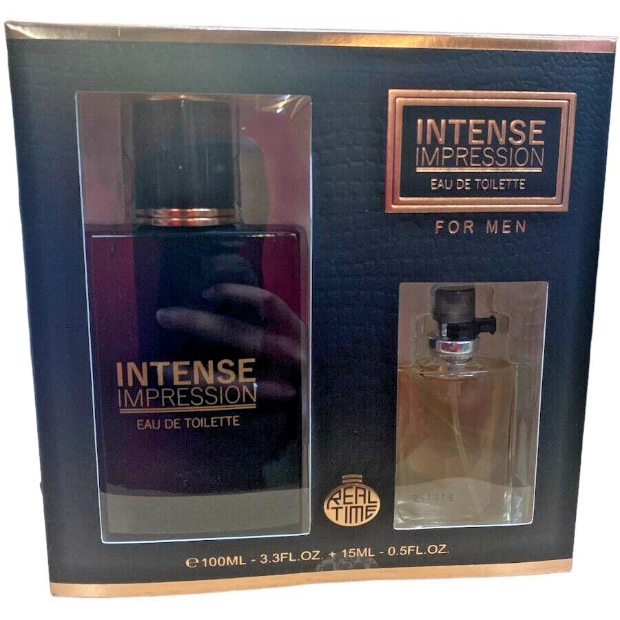 Intense Impression Gift Set Mens 100ml EDT Travel Atomzier 15ml