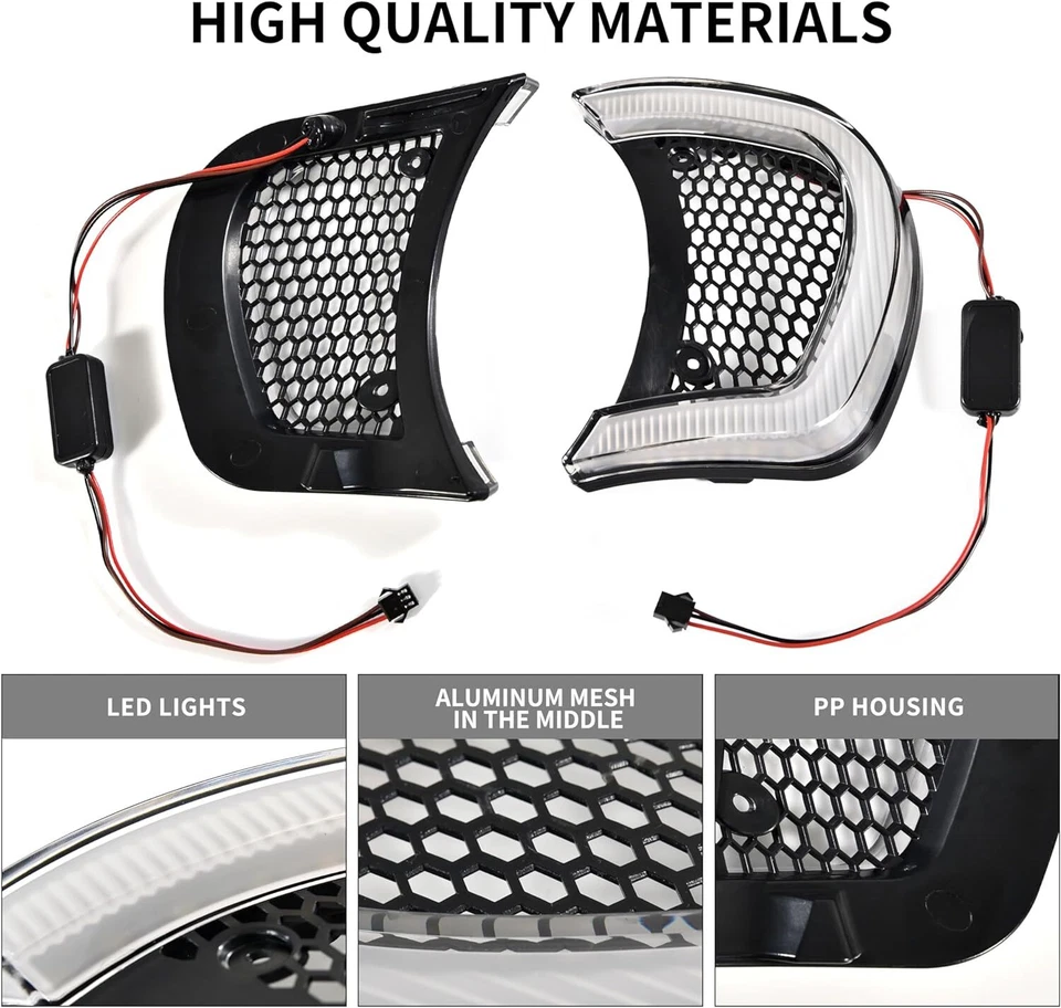 Für Harley Road Glide 2015-24 Scheinwerfer Vent Accent LED Blinker Seitenlichter - Bild 4 von 4