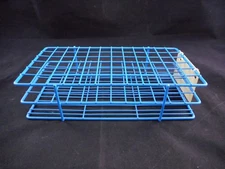 BEL-ART Metal 15-16mm Tube Vial Rack Holder Epoxy Wire 6 x 12 Blue 72 Place