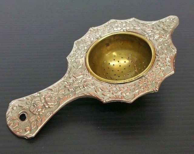 Vintage Chinese Tea Infuser Spoon Loose Leaf Signed Handmade eBay