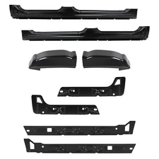 For Silverado Sierra 1500 99-07 Crew Cab Outer& Inner Rocker Panels& Cab Corners