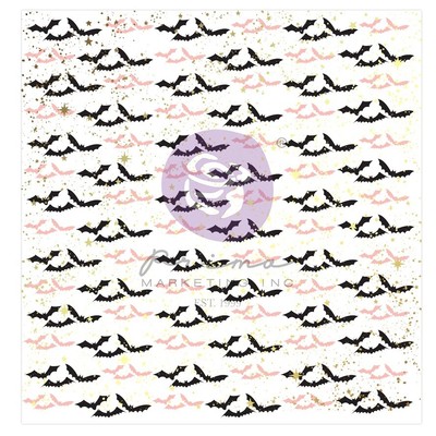 Prima Marketing Single-Sided Acetate 12''X12'' By Frank Garcia-Sparkling Bats