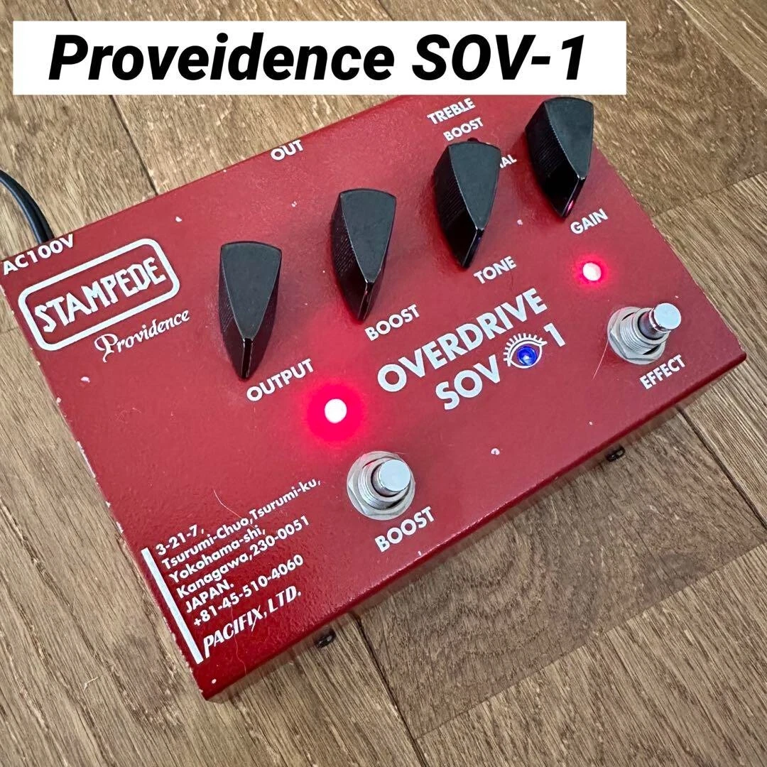 Stampede Providence Red Japan Overdrive SOV-1 Guitar Effector AC100V F/S