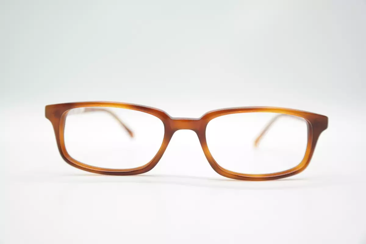Vintage Lesca Lunetiers 341 Braun Angular Sunglasses Frame