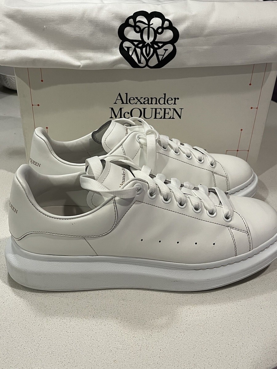 Alexander McQueen Oversized White Leather Sneakers US 13 Alexander McQueen Oversized White Leather Sneakers US 13
