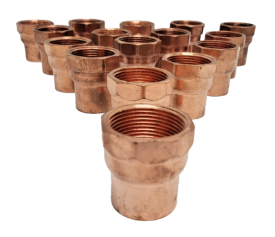 Qty 16 Nibco 603 1-1/2 in. x 1-1/2 in. CxF Adapter Wrot Copper