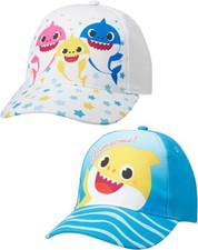 Nickelodeon Toddler Boys  Baby Shark Hat   2 Pack Baseball Cap Ages 2-4 