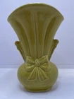 VTG Shawnee Art Pottery 9”  Yellow Bow Case Art Deco 819 USA 1940’s
