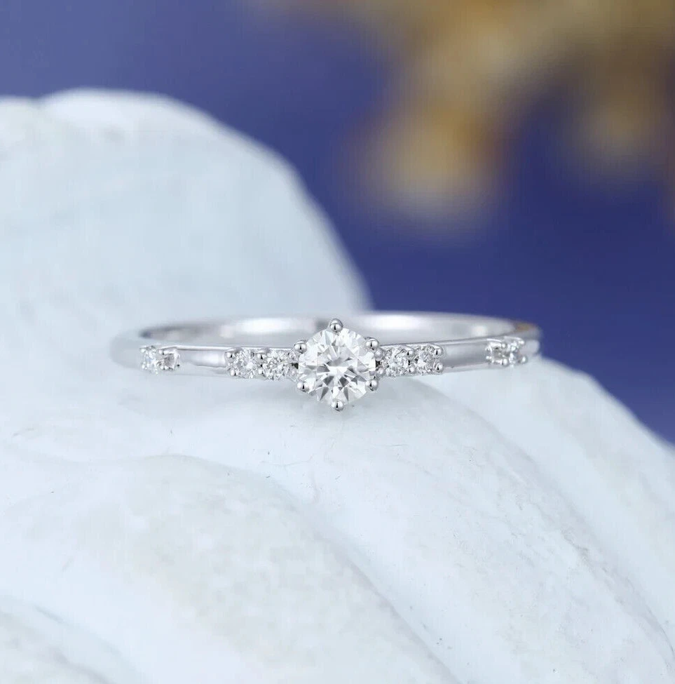 Simple diamond clearance rings for women