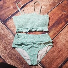 Shekini Flower 2 piece bandeau bikini medium