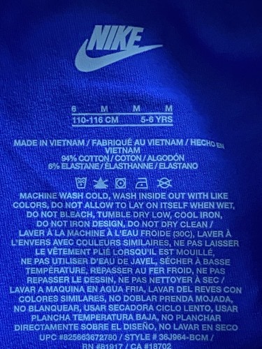 NIKE GIRL'S Icon Clash Leggings Lapis Blue Size 6 NWT - Picture 6 of 8