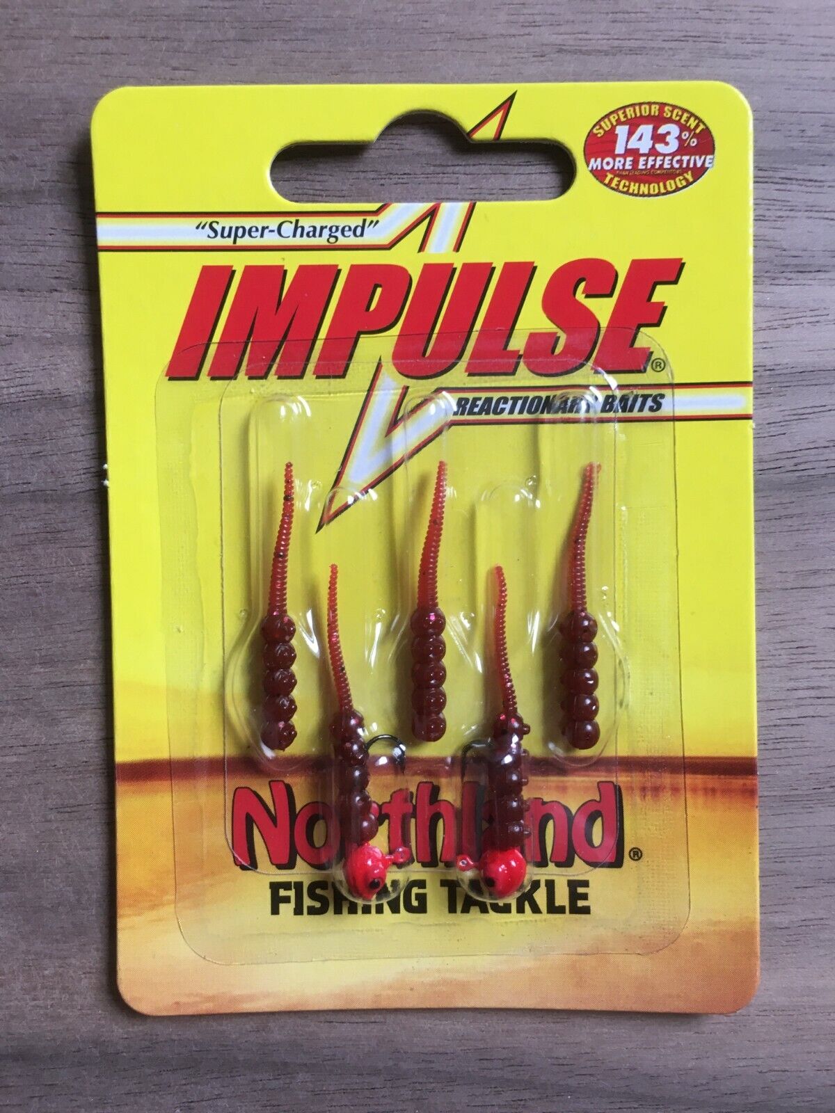 Northland Fishing Tackle - Impulse® Jig'n Tail Slug Bug - Bloodworm Red