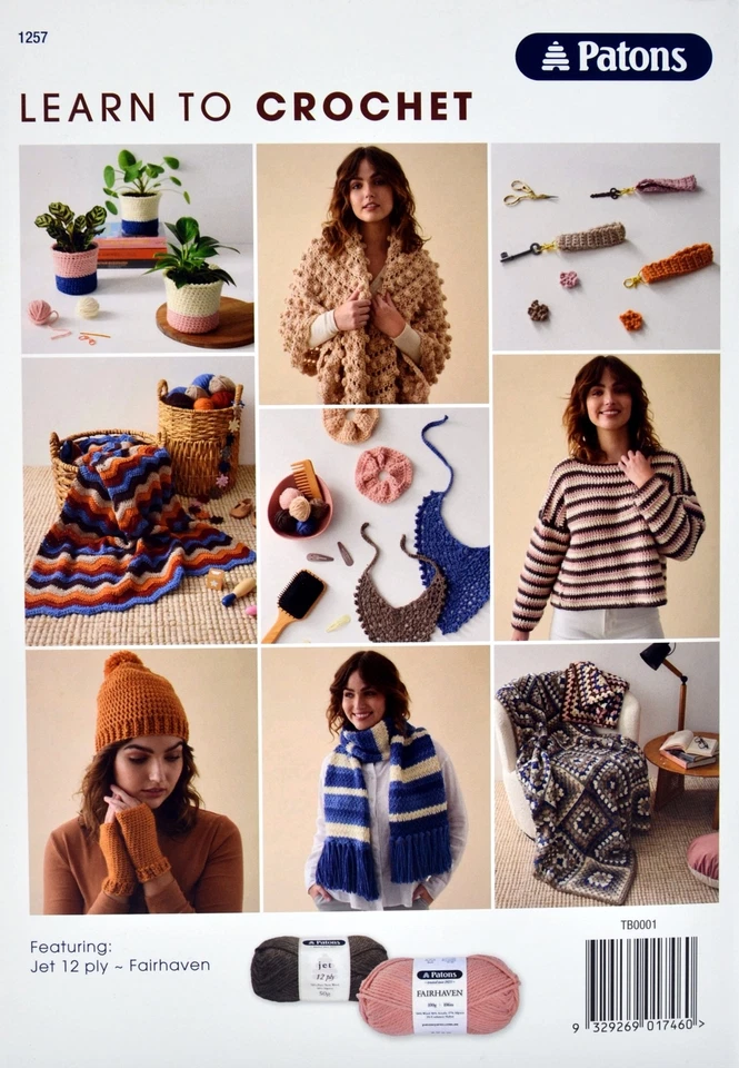 Patons Learn To Crochet 2023 Revised Edition Ultimate guide for beginners - Image 2 of 2