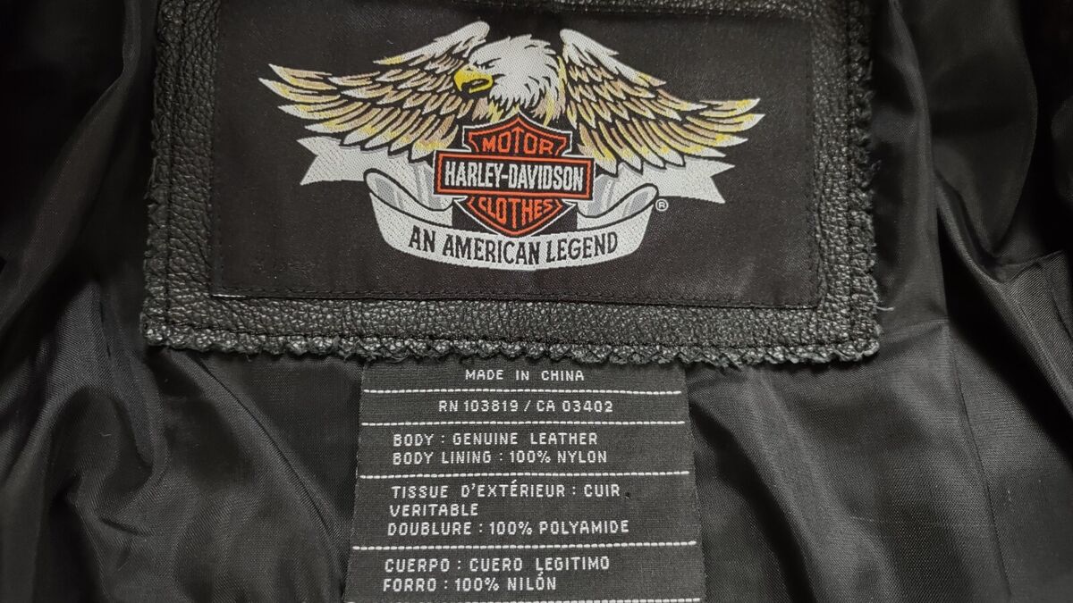 VINTAGE RARE HARLEY DAVIDSON FULL ZIPP LEATHER JACKET IN VINTAGE RARE HARLEY DAVIDSON FULL ZIPP LEATHER JACKET IN