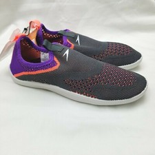 Speedo Girls Surf Strider Water Shoes Gray Purple Size Large 2-3 NEW
