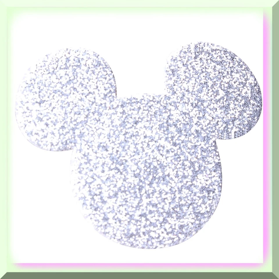 Confeti Mickey Magic Glitter - 100 piezas de 1,5 pulgadas tema Mickey Mouse brillo plateado Foto 3 de 4