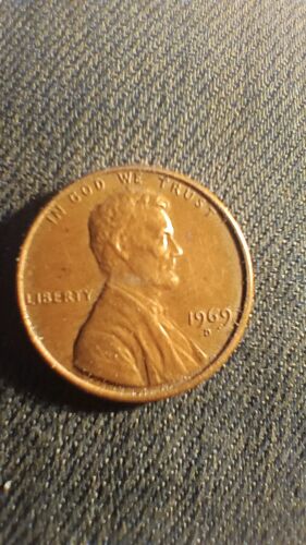 Lincoln Memorial Penny 1969 D floating-roof penny, MULTIPLE ERROR COIN Has FG - Picture 2 of 5