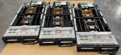 Lot(3) Dell PowerEdge FC630 Blade Server 2x E5-2620v4 2x 2.5'' Bay For FX2/S