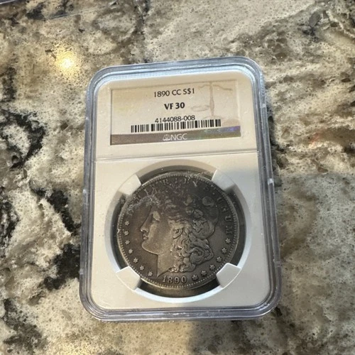 1890 Morgan Dollar Carson City VF 30 NGC 4144088-008 Silver $1 KM#110
