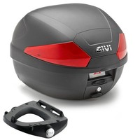 Givi B29N Heck Topcase 29LT Schwarz Mit Piaggio Beverly 350 Monolock