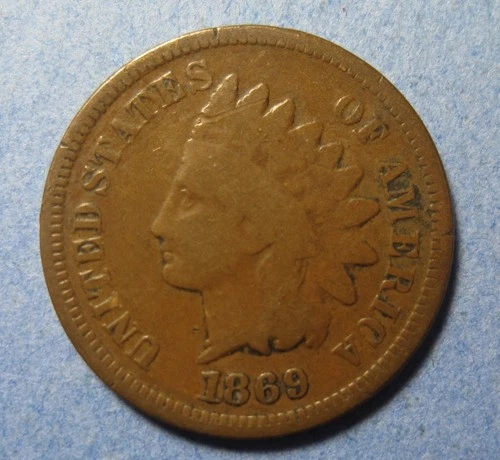 1869 Indian Cent – GOOD Details !